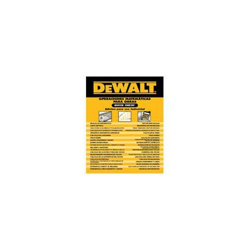 DEWALT 9780840021939 How-To Book, Construction Math Quick Check- Extreme Duty Edition, Author: Cengage Learning