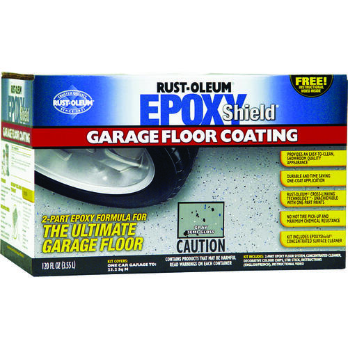 EPOXYSHIELD Floor Coating, Gloss, Grey, 3.55 L, Can