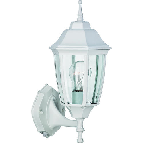 Dusk/Dawn Lantern, 60 W, Medium Base Bulb or CFL Bulb(Sold Separately) Lamp, Aluminum Fixture