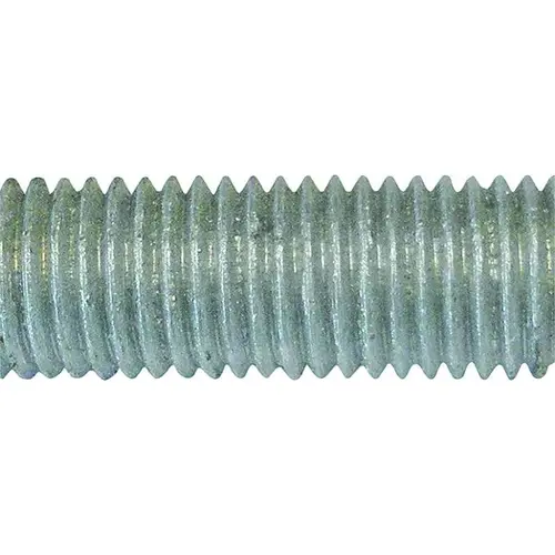 PFC 29171 -BR Threaded Rod, 1/2-13 in Thread, 10 ft L, A Grade, Carbon Steel, Galvanized, NC Thread