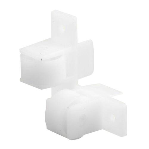 Guide Twin Roller Assembly, 15/16 in Dia, Nylon/Polyethylene, White