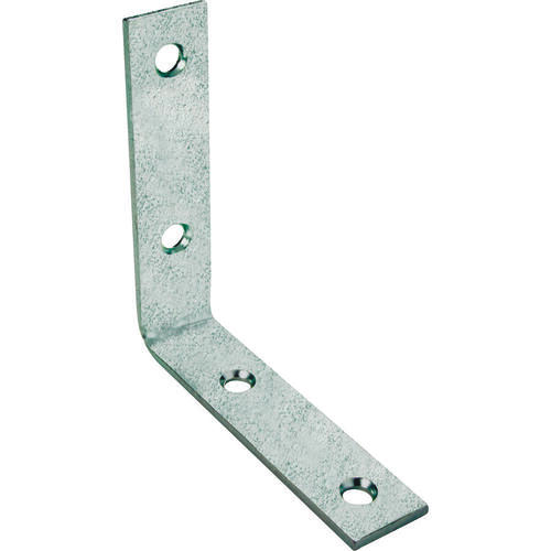 Corner Brace, 2-1/2 in L, 2-1/2 in W, 5/8 in H, Galvanized Steel, Galvanized, 2 mm Thick Material - pack of 4