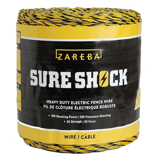 Sure Shock Heavy-Duty Polywire, 3-Conductor, Aluminum Conductor, 1320 ft L
