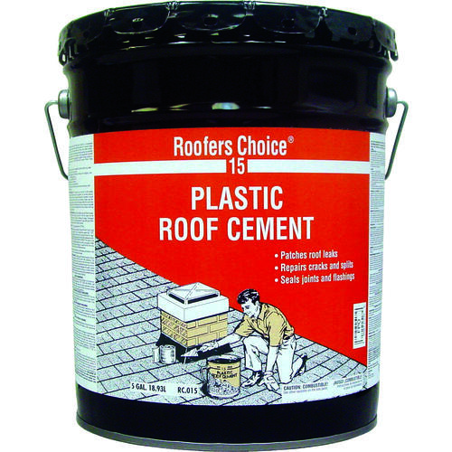 HENRY RC015070 15 Series Roof Cement, Black, Liquid, Paste, 5 gal Pail