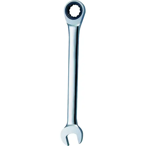 Combination Wrench, SAE, 9/16 in Head, Chrome Vanadium Steel, Polished Mirror