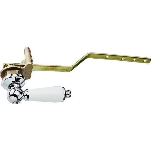 Toilet Flush Lever, Porcelain, For: All Toilet Tanks