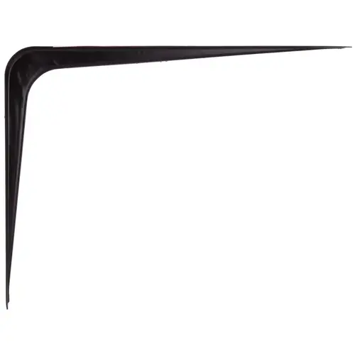 Shelf Bracket, 110 lb/Pair, 10 in L, 8 in H, Steel, Black - pack of 100