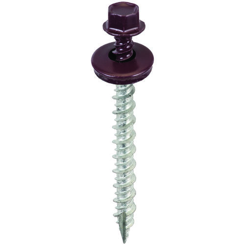 Screw, #9 Thread, High-Low, Twin Lead Thread, Hex Drive, Self-Tapping, Type 17 Point