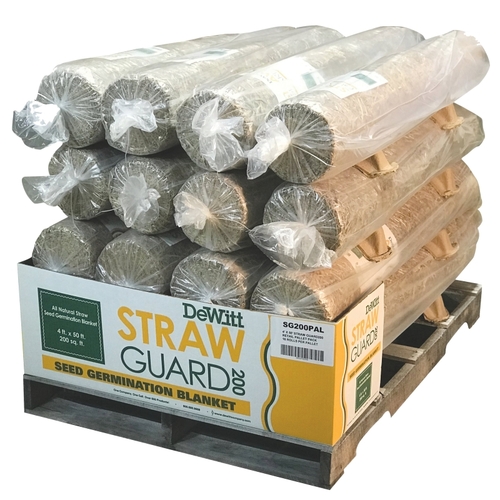 DeWitt SG200PAL SG200CS Straw Guard, 50 ft L, 4 ft W, Single Photodegradable Netting