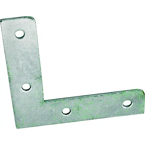 Corner Brace, 2-1/2 in L, 2-1/2 in W, 1/2 in H, Steel, Zinc-Plated, 1.6 mm Thick Material - pack of 4