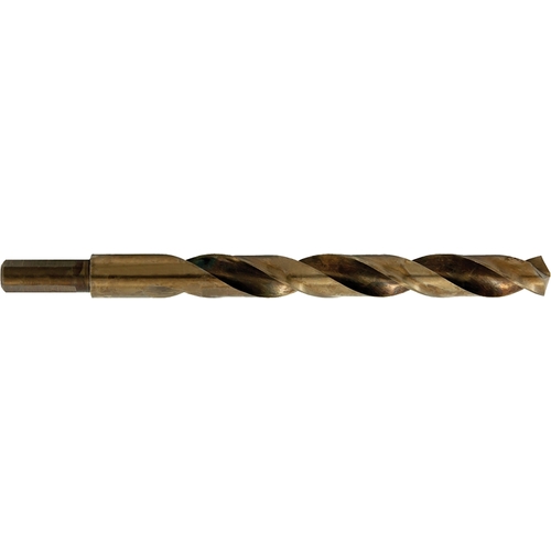 Jobber Drill Bit, 1/2 in Dia, 6 in OAL, Reduced Shank