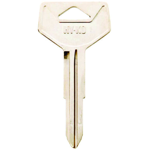 Hy-Ko 11010TR37-XCP10 Automotive Key Blank, Brass, Nickel, For: Toyota Vehicle Locks - pack of 10