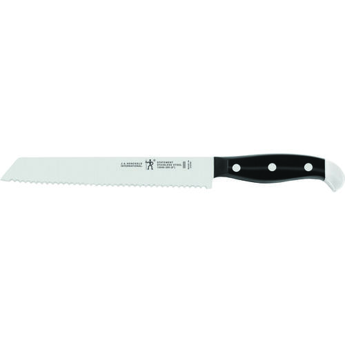 Statement Series Bread Knife, Stainless Steel Blade, Black Handle, Serrated Blade
