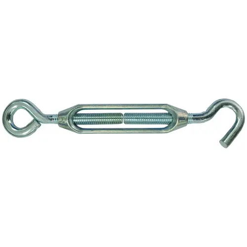 Turnbuckle, 3/8 in Thread, Hook, Eye, 11 in L Take-Up, Aluminum - pack of 10