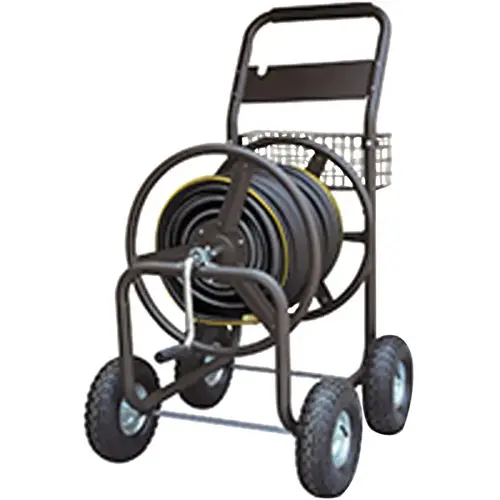 Hose Reel Cart, Steel Brown Hammertone