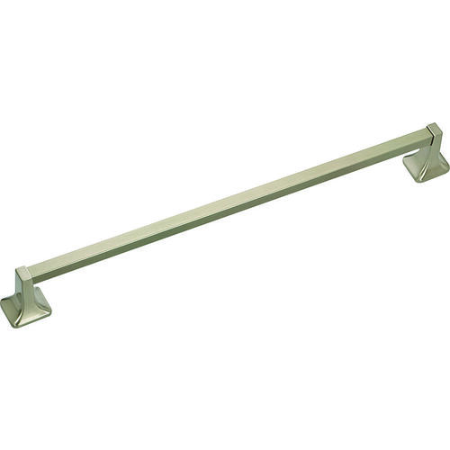 Towel Bar, Brushed Nickel, Surface Mounting, 24 in