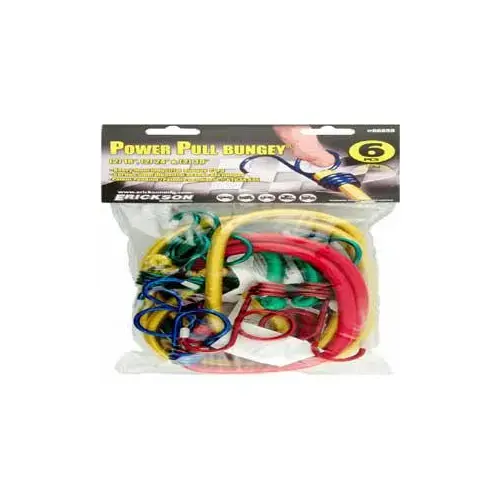 Erickson 6659 0 Bungee Cord, Assorted, Hook End