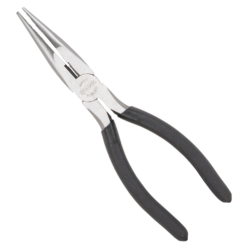 Plier, 8 in OAL, 1.6 mm Cutting Capacity, 5 cm Jaw Opening, Black Handle, 7/8 in W Jaw, 2-1/2 in L Jaw