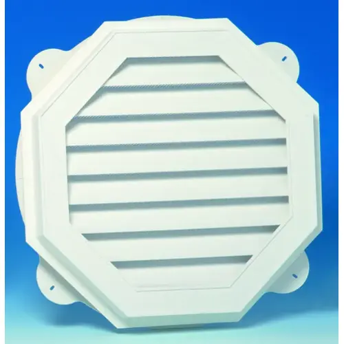 CANPLAS 626060-00 GABLE VENT 22IN WHT OCTGN VNYL White