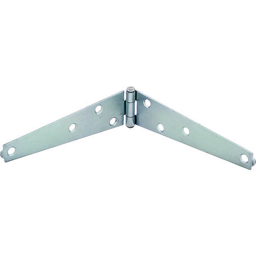 Strap Hinge, 1.4 mm Thick Leaf, Steel, 180 Range of Motion Galvanized/Brass - pack of 2