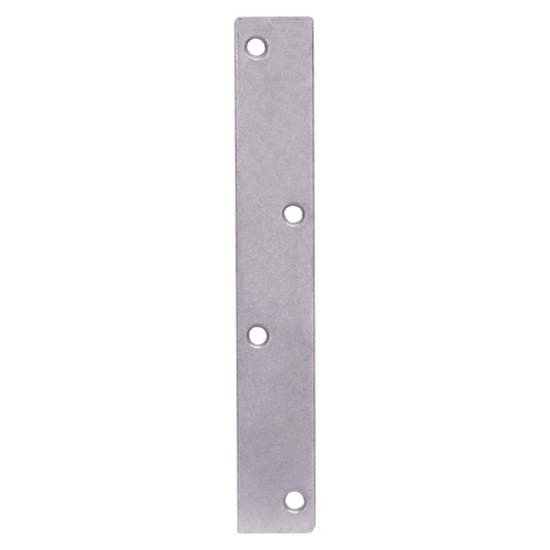 Mending Plate, 8 in L, 1-1/4 in W, Steel, Galvanized, Screw Mounting