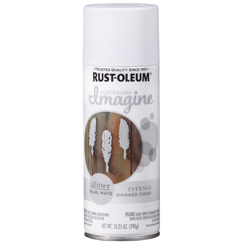 RustOleum 345706 Spray Paint, Glitter, White, 10.25 oz
