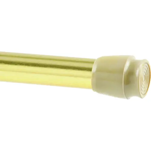 Kenney KN611NP KN611 Spring Tension Rod, 5/8 in Dia, 28 to 48 in L, Brass