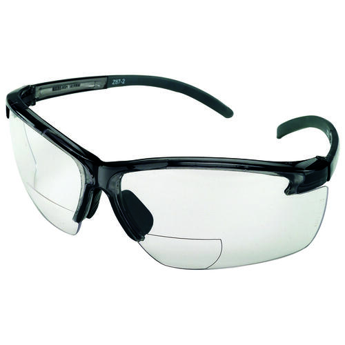 Safety Works CBKH20/10061648 CBKH20 Bi-Focal Safety Glasses, Rimless Frame, Black Frame