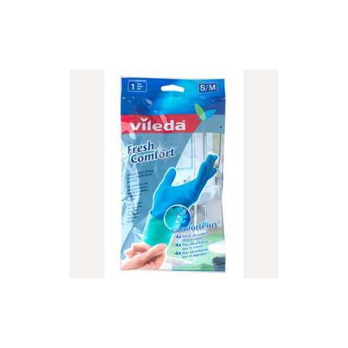 Cleaning Gloves, S, 10 in L, Latex, Blue
