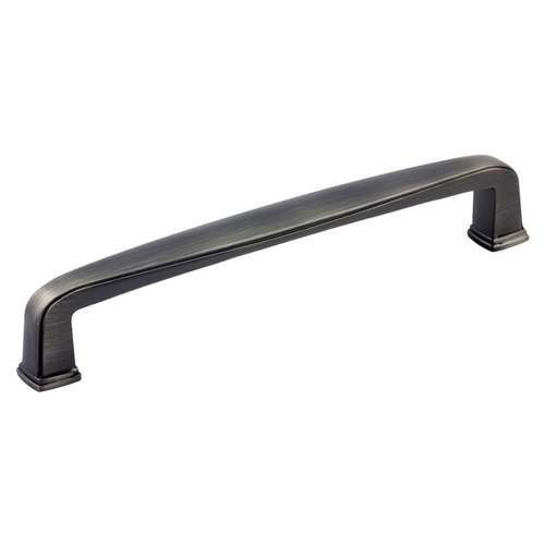 Cabinet Pull, 5-1/2 in L Handle, 5/8 in H Handle, 1-3/32 in Projection, Metal, Antique Nickel