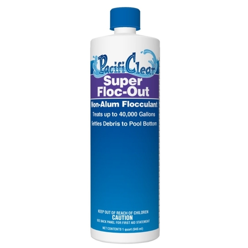 PacifiClear F071001012PC Super Floc Out Pool Chemical, 1 qt Bottle