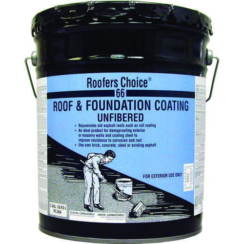 Roofers Choice Series RC066175 Roof Coating, Black, 18.93 L