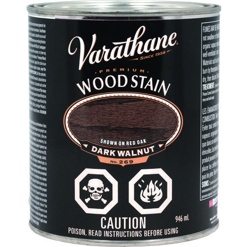 Varathane Y215328H Wood Stain, Dark Walnut, Liquid, 946 mL