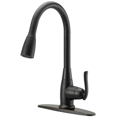 Faucet Pull-Down Kitchen Faucet, 1.8 gpm, 1 -Faucet Handle, 1 or 3 Hole -Faucet Hole Venetian bronze