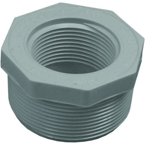 439250BC Reducer Bushing, 2 x 1-1/4 in, MPT x FPT, PVC, SCH 40 Schedule