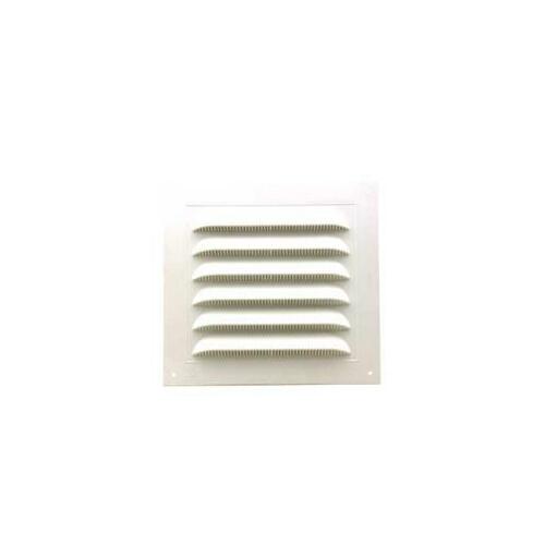 Gable Vent, 14.56 in L, 14.813 in W, Polypropylene, White