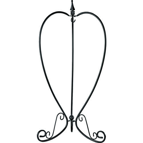 Hanging Planter, 37.3 in OAW, 9.3 in OAD, 22-1/2 in OAH, Steel, Black, Powder-Coated