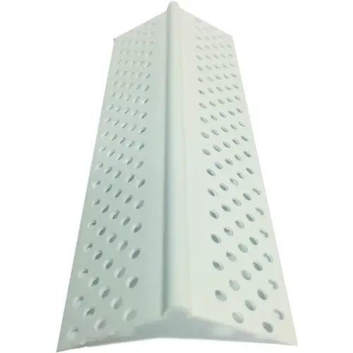 Splayed Corner Bead, 10 ft L, 1-1/4 in W, PVC