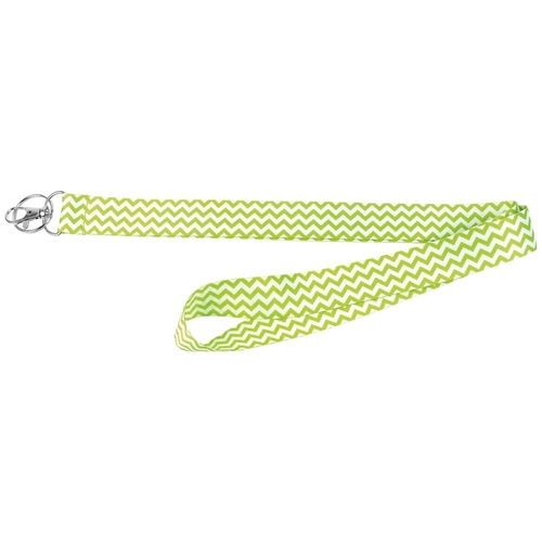 Lanyard, 1 in W, Nylon, Green, Clip End - pack of 300