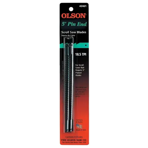 OLSON SAW FR42401 BLADE SCROLL SAW 0.07X0.01X5IN - pack of 6