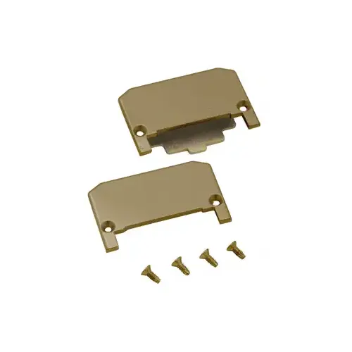 Champagne Push Pad End Cap Package for 1200 Series Panic Exit Device