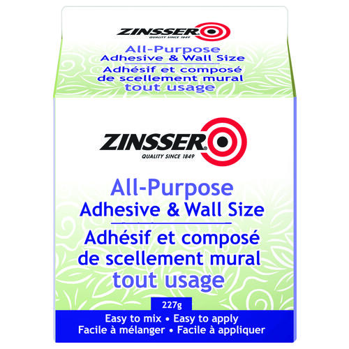 Zinsser 250184 Adhesive and Wall Size, Clear, 227 g Pack