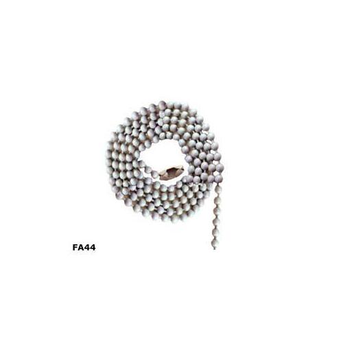 Beaded Pull Chain, 36 in L Chain, White