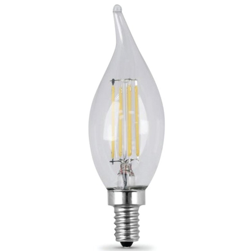 LED Bulb Lamp, Flame Tip, Flame Tip Lamp, 25 W Equivalent, E12 Candelabra Lamp Base - pack of 2