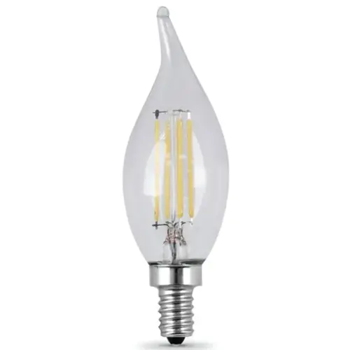 LED Bulb Lamp, Flame Tip, Flame Tip Lamp, 25 W Equivalent, E12 Candelabra Lamp Base - pack of 2