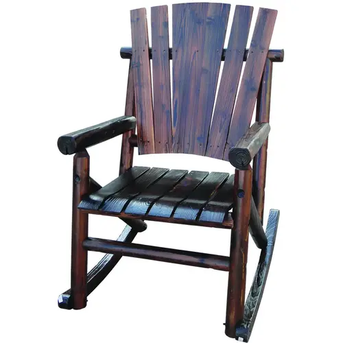 Leigh Country TX 93860 Single Rocker, 29.52 in W, 44-1/2 in H, 300 lb Capacity, Wood Frame