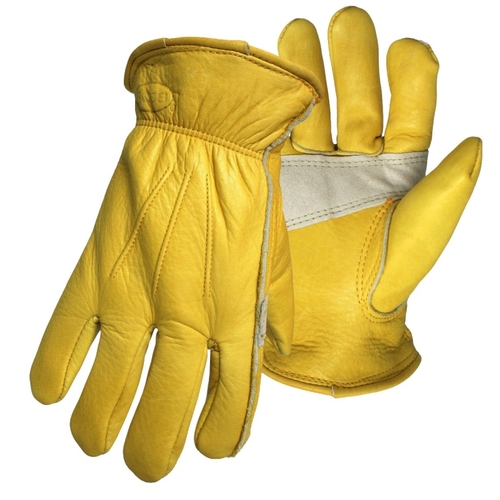 Boss 7134M Insulated Gloves, M, Keystone Thumb, Self-Hemmed Open, Shirred Elastic Wrist Cuff