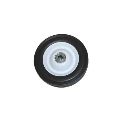 Laser Key Products 42408 Wheel, 8 in Dia x 1-3/4 in W Tire, Ribbed Tread, Steel Rim