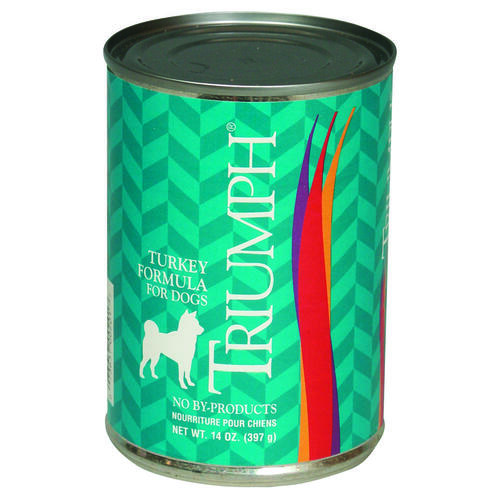 Dog Food, Turkey Flavor, 14 oz Can - pack of 12