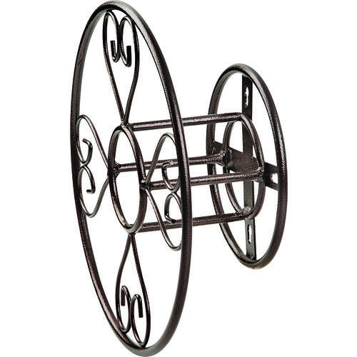 Hose Hanger, 150 ft Capacity, Steel, Hammertone Brown, Powder-Coated, Wall Mounting